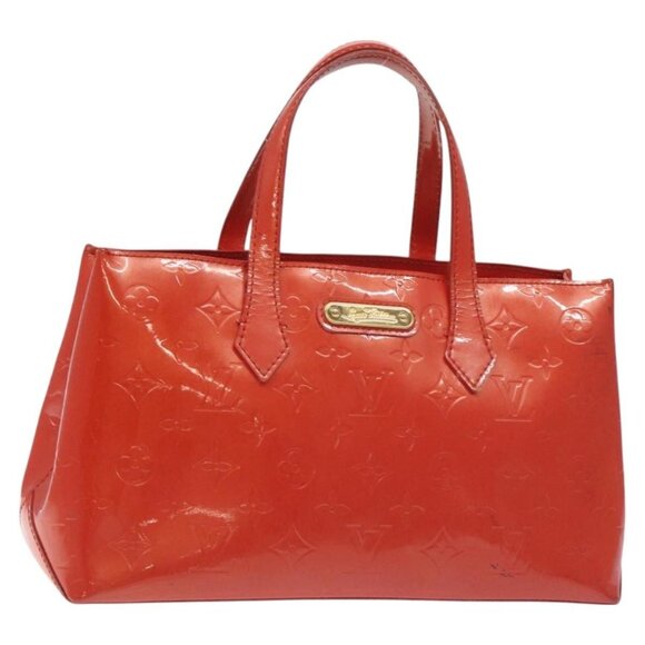 LOUIS VUITTON Monogram Vernis Wilshire PM Bag Orenge Sunset - Picture 8 of 16